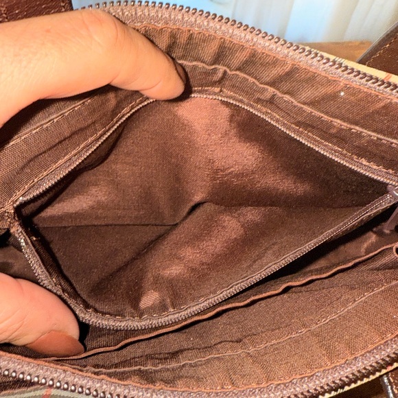 Burberry Checkered Brown and Tan vintage bag and matching wallet! - Picture 10 of 14